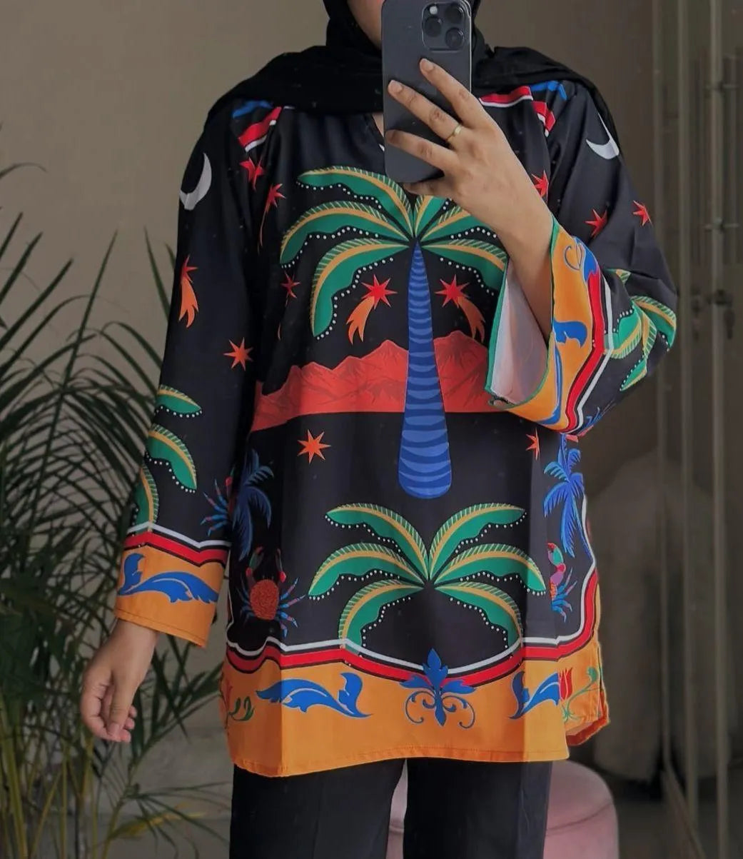 1 Pc Women's Stitched Lawn Digital Print Top