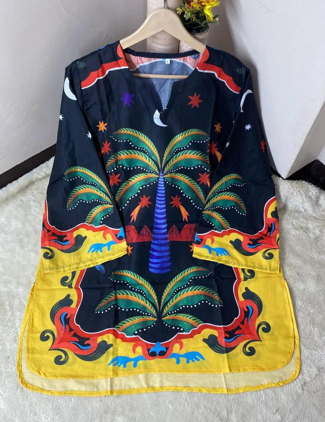 1 Pc Women's Stitched Lawn Digital Print Top