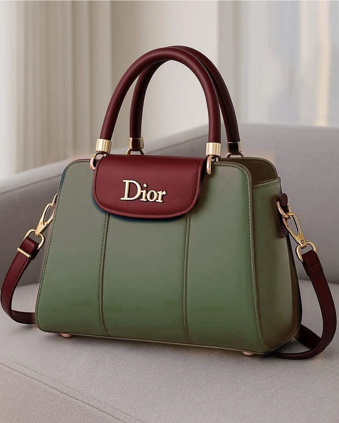 Women's PU Leather Plain Shoulder Bag