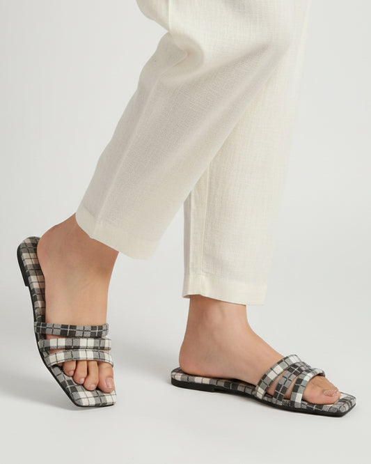 Women's Classic Check Chappal