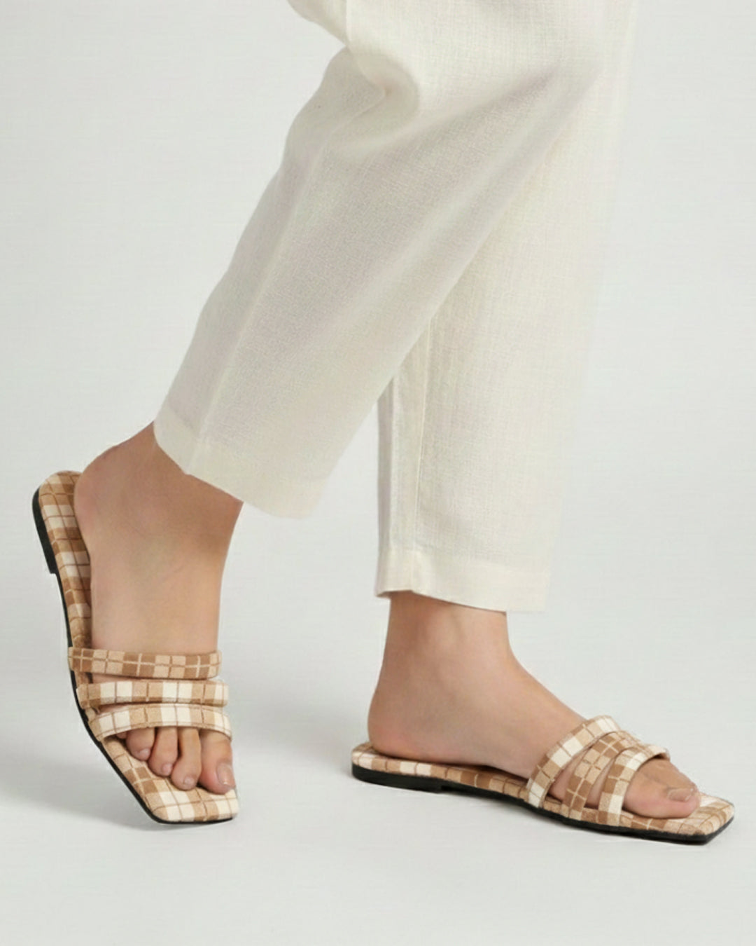 Women's Classic Check Chappal