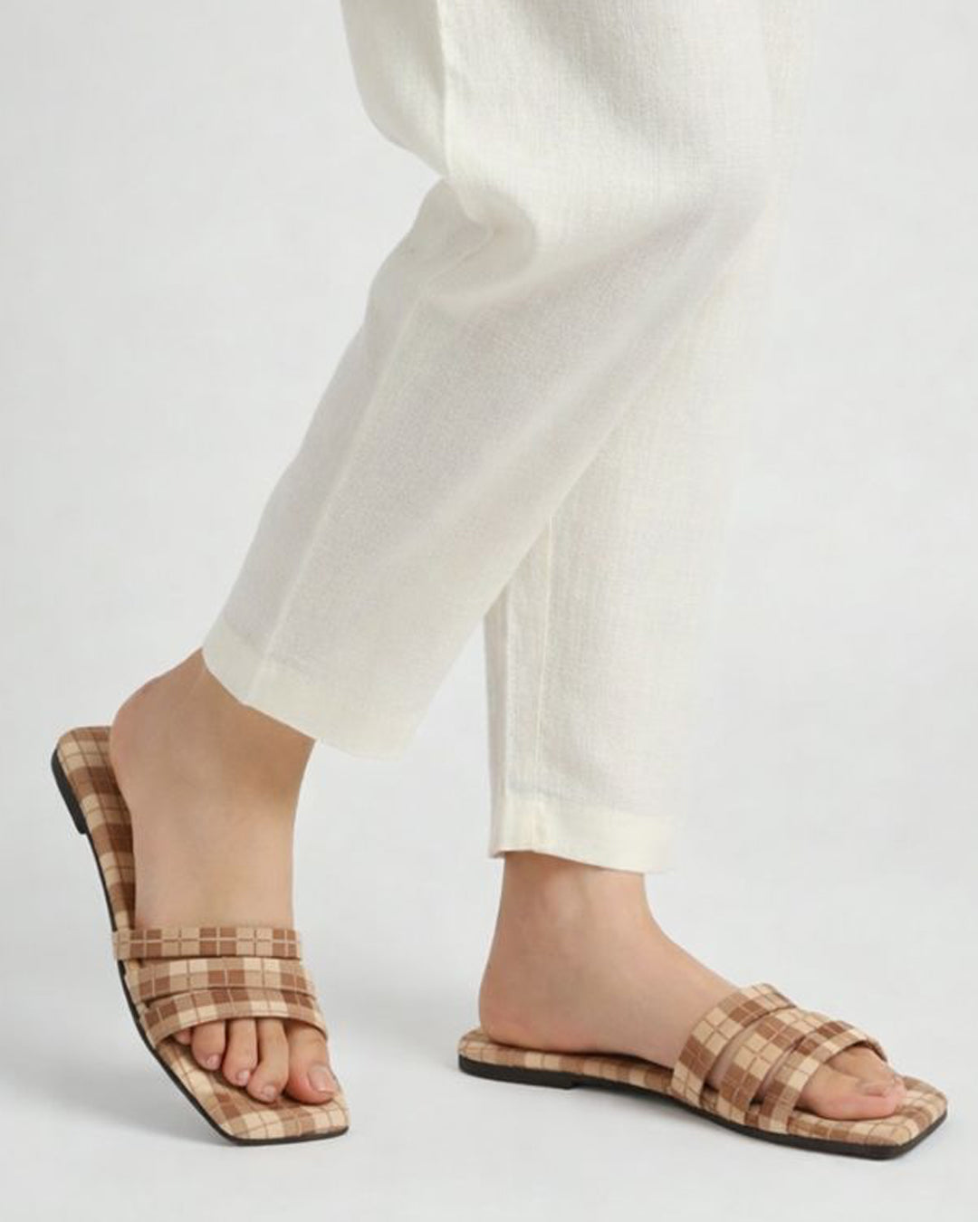 Women's Classic Check Chappal