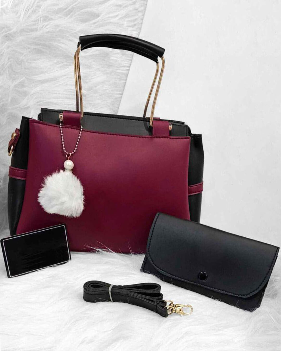 Girl's Rexine Plain Shoulder Bag