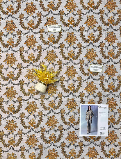 2 Pcs Women's Unstitched Khaddar Printed Suit