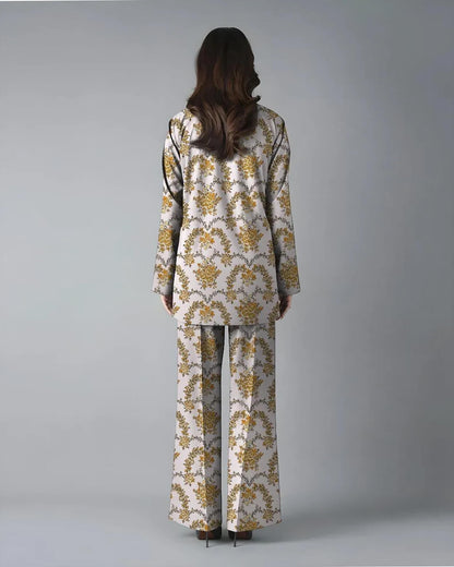 2 Pcs Women's Unstitched Khaddar Printed Suit