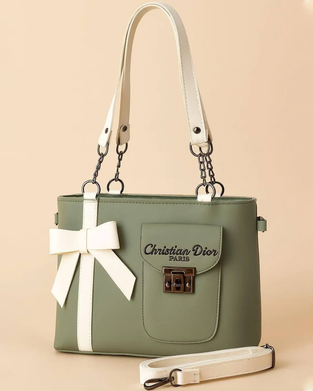 Women's PU Leather Plain Shoulder Bag