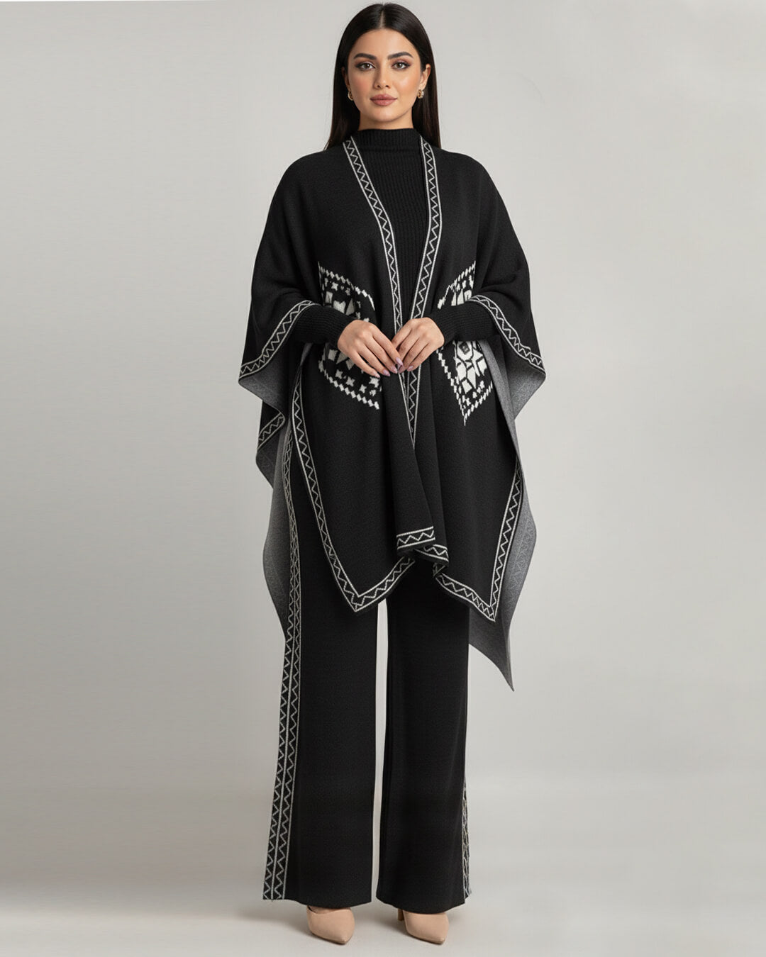 3 Pcs Women's Stitched Fleece Printed Tracksuit